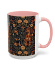 Dapper Dachshund Embroidery Elegance Accent Coffee Mug