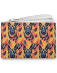 Impressionistic German Shepherds Clutch Bag