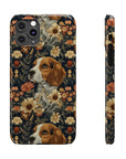 Beagle Blossoms Slim Phone Cases