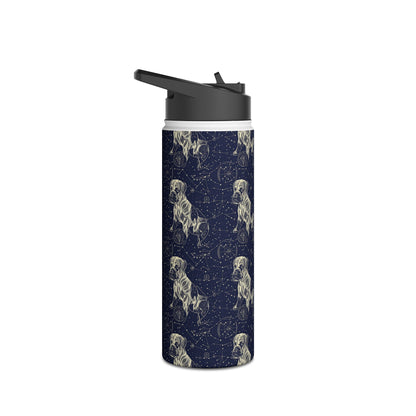 Celestial Boxer Bliss Stainless Steel Water Bottle