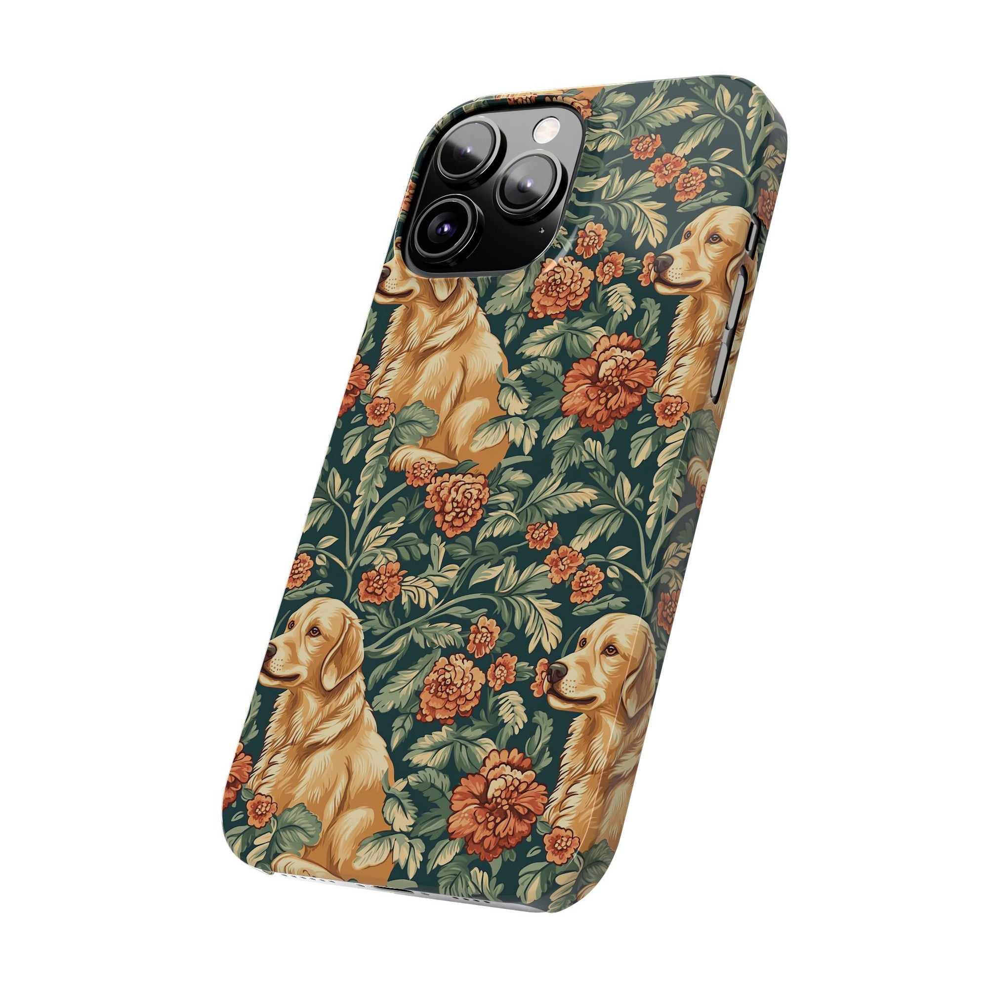 Blooming Goldie Glam Slim Phone Cases