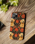 Golden Pawsatronic Tapestry Slim Phone Cases