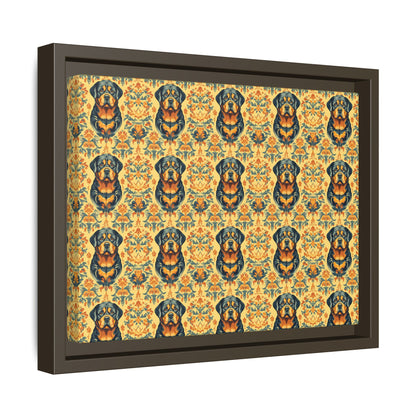 Royal Rottie Regalia Matte Canvas, Framed