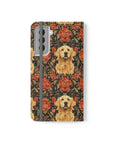 Golden Pawsatronic Tapestry Flip Cases