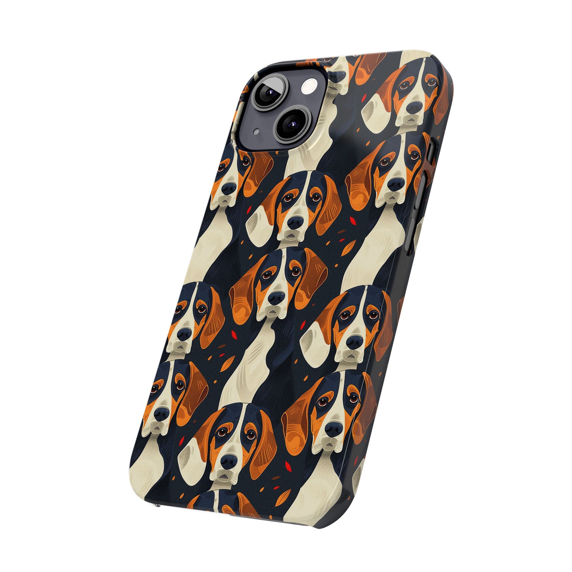 Beagle Glimmer Gaze Glamour Slim Phone Cases