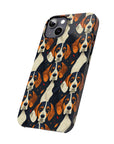 Beagle Glimmer Gaze Glamour Slim Phone Cases