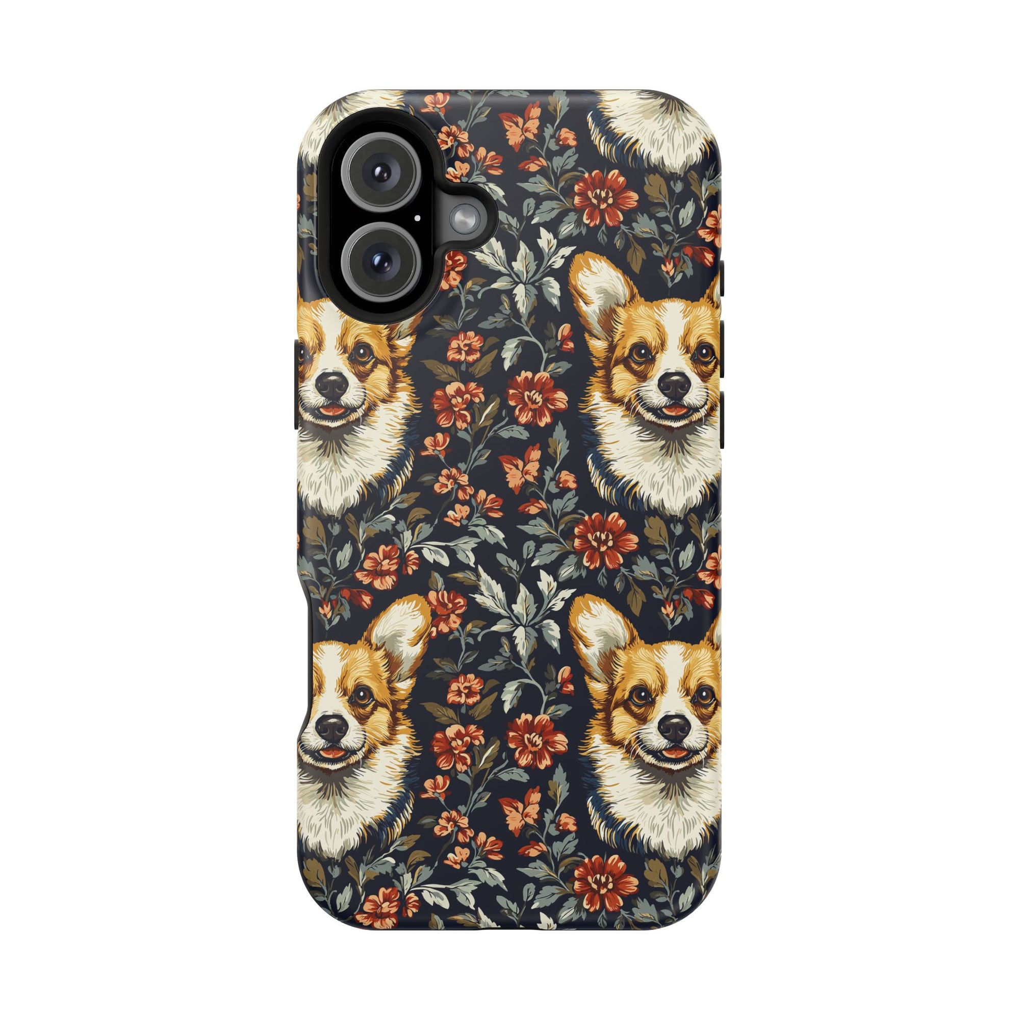 Floofy Corgi Blossom Blast Magnetic Tough Cases