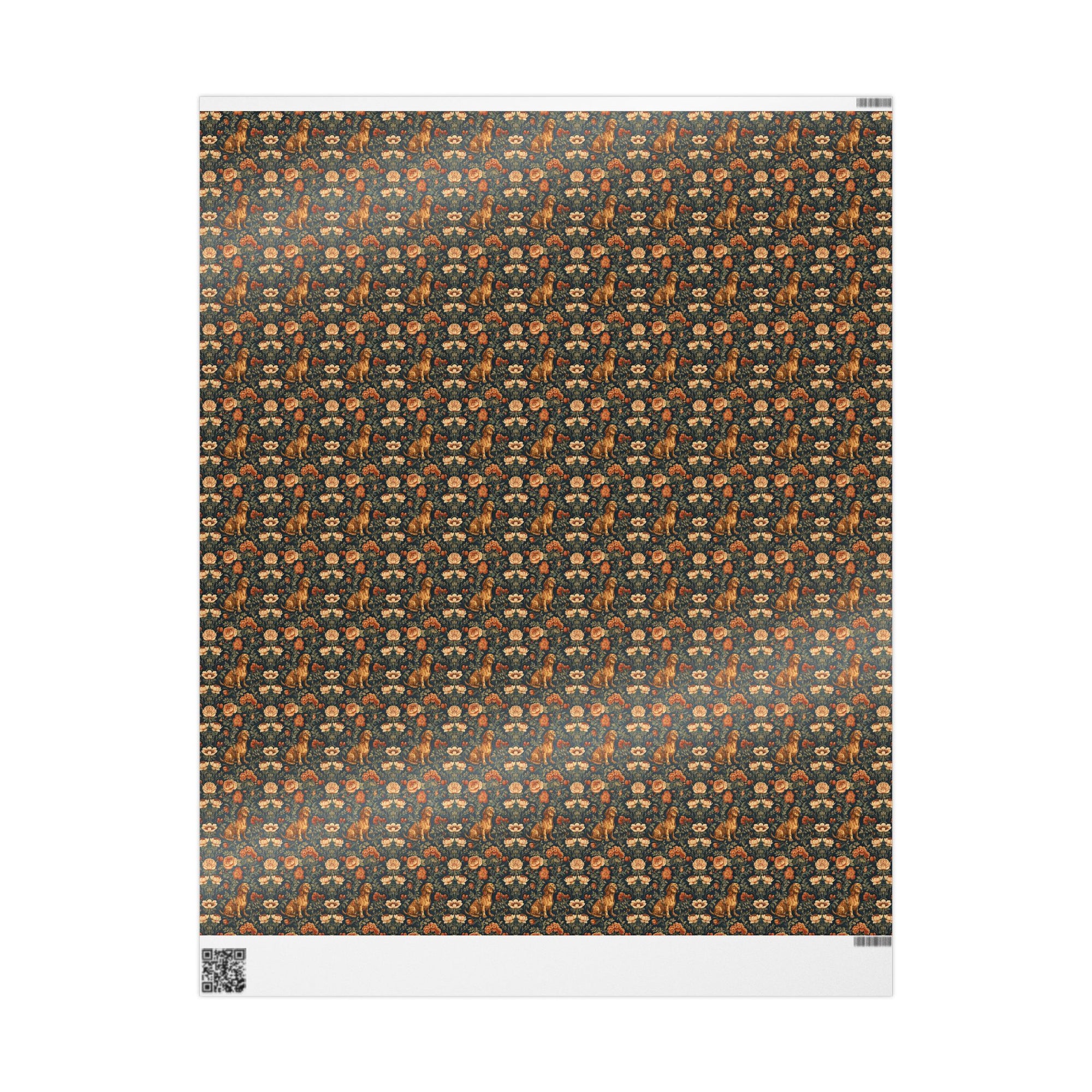 Dazzling Dachsund Blossoms &amp; Foliage Wrapping Paper