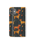 Dapper Dachshund Noir Glow Flip Cases