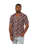 Rustic Charm Labrador Chic Men's Hawaiian Camp Shirt