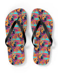 Rustic Charm Labrador Chic Flip Flops