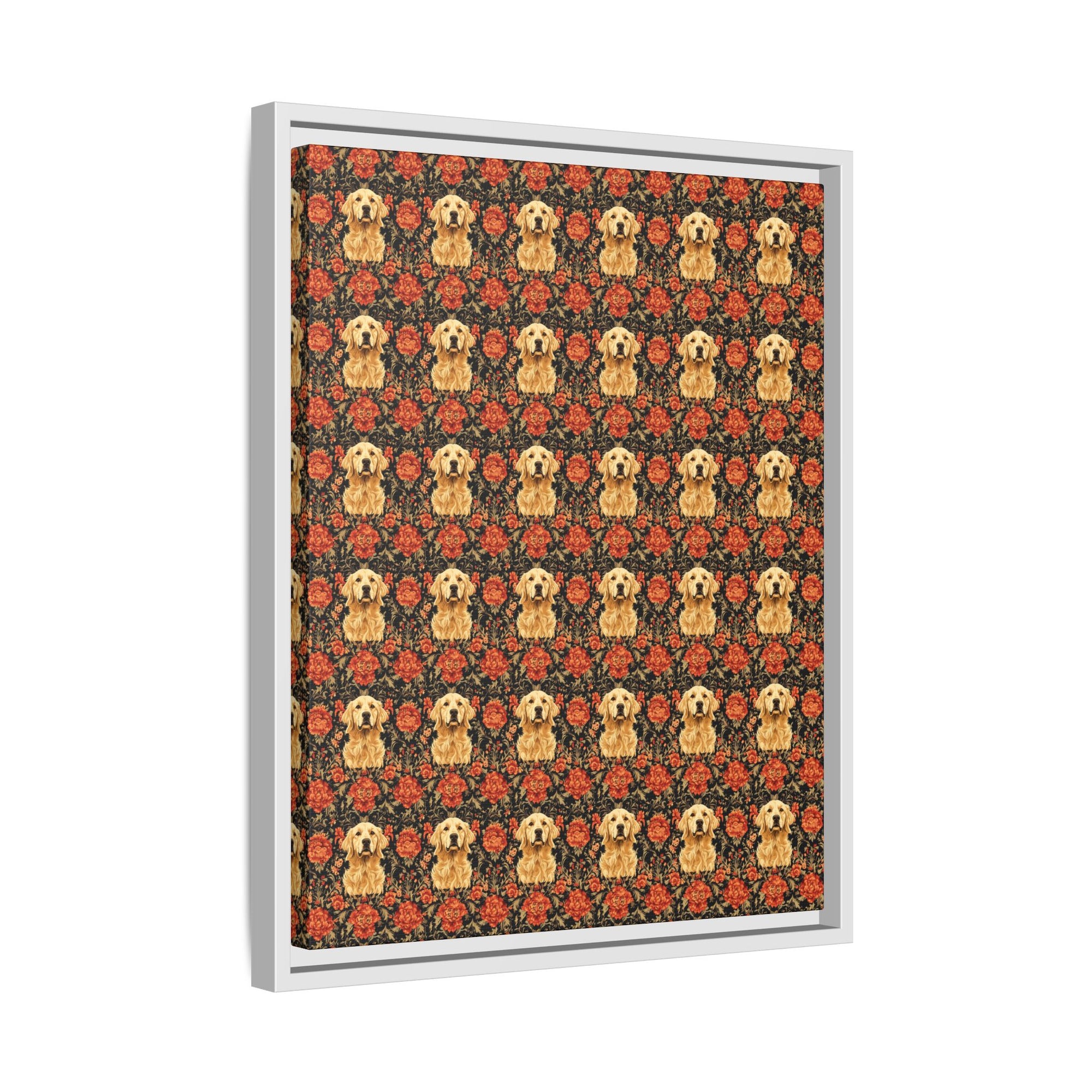 Golden Pawsatronic Tapestry Matte Canvas, Framed