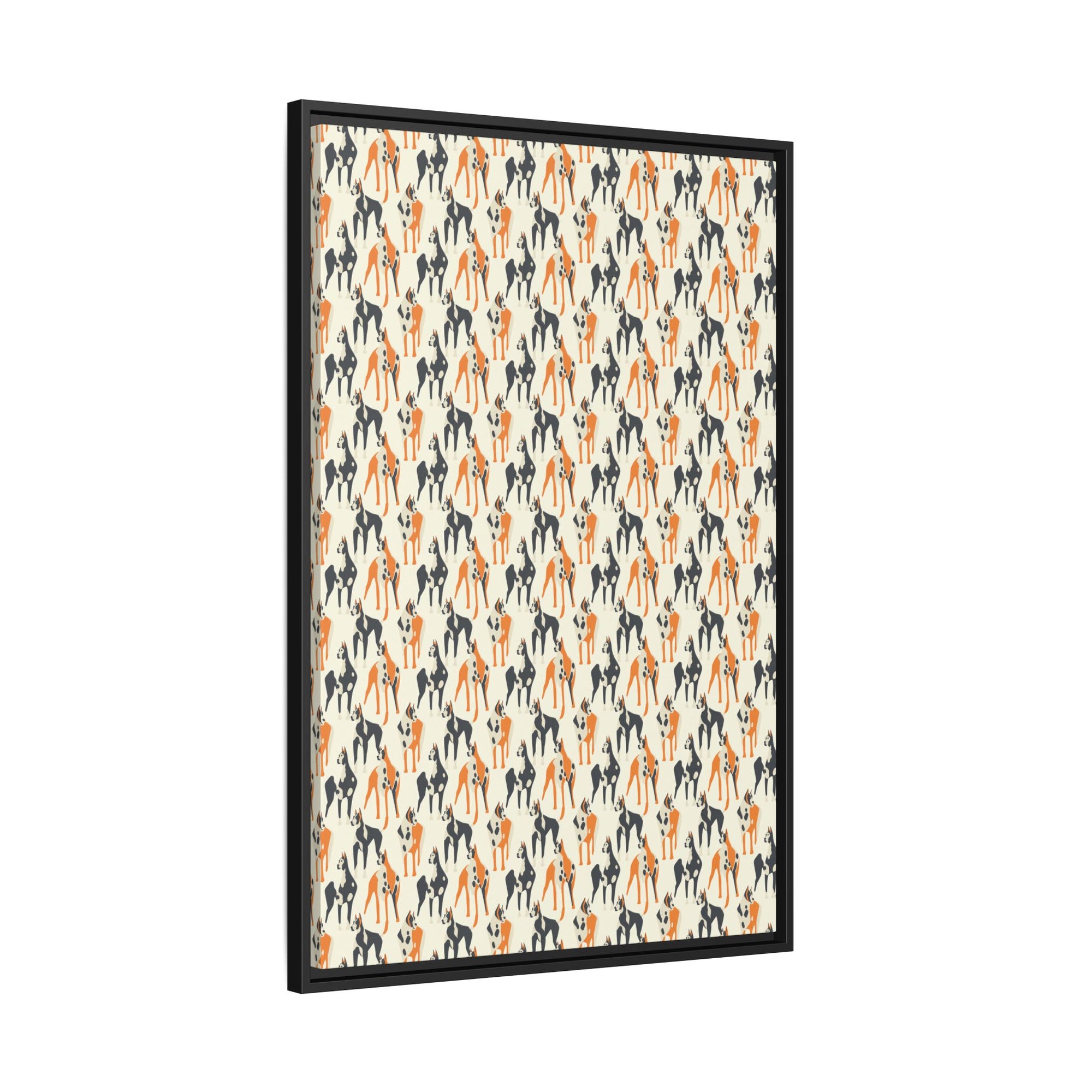 Dashing Dane Divinity Matte Canvas, Framed