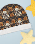 Bloomingly Bulldogistic Bouquet Baby Beanie