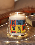 Frenchie Pop Art Pawfection Grid Scented Soy Candle