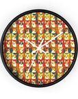 Corgi Chic Popart Pup Wall Clock