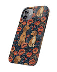 Floral Pawsome Dachsund Delight Slim Phone Cases