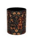 Dapper Dachshund Embroidery Elegance Accent Coffee Mug