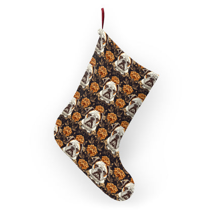 Bloomingly Bulldogistic Bouquet Christmas Stockings