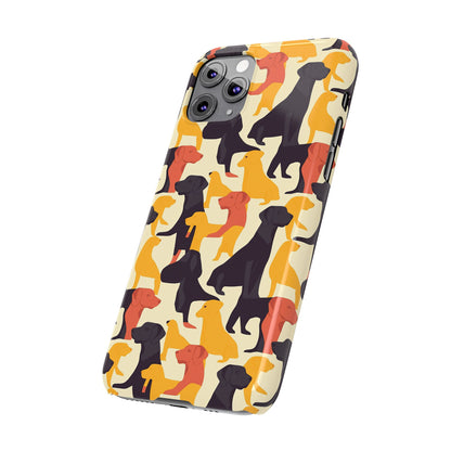 Modern Charm Labrador Chic Slim Phone Cases