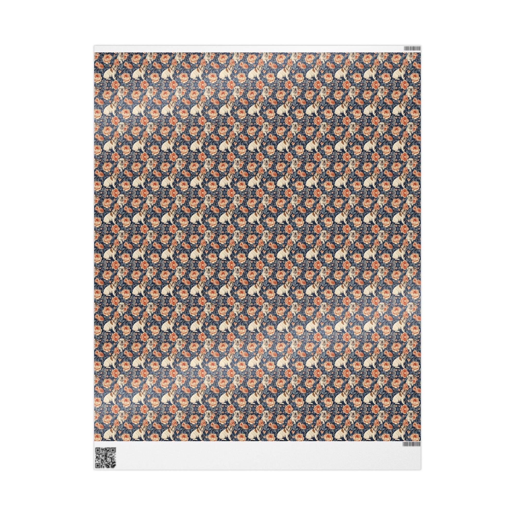 Blooming Bulldog Beauty Wrapping Paper