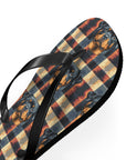 Pawsome Rottweiler Royalty Plaid Flip Flops