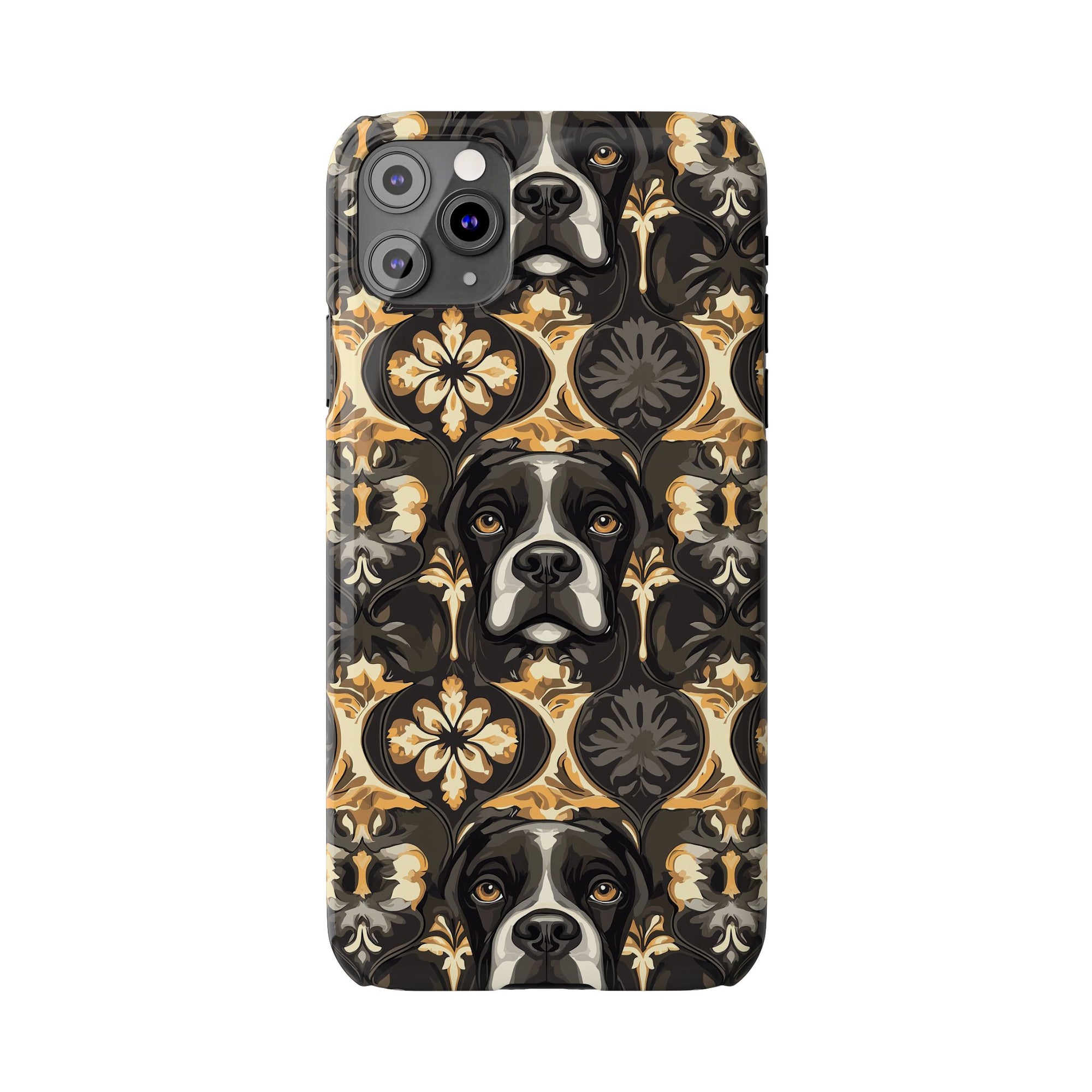 Manor Pup Boxer Royale Slim Phone Cases