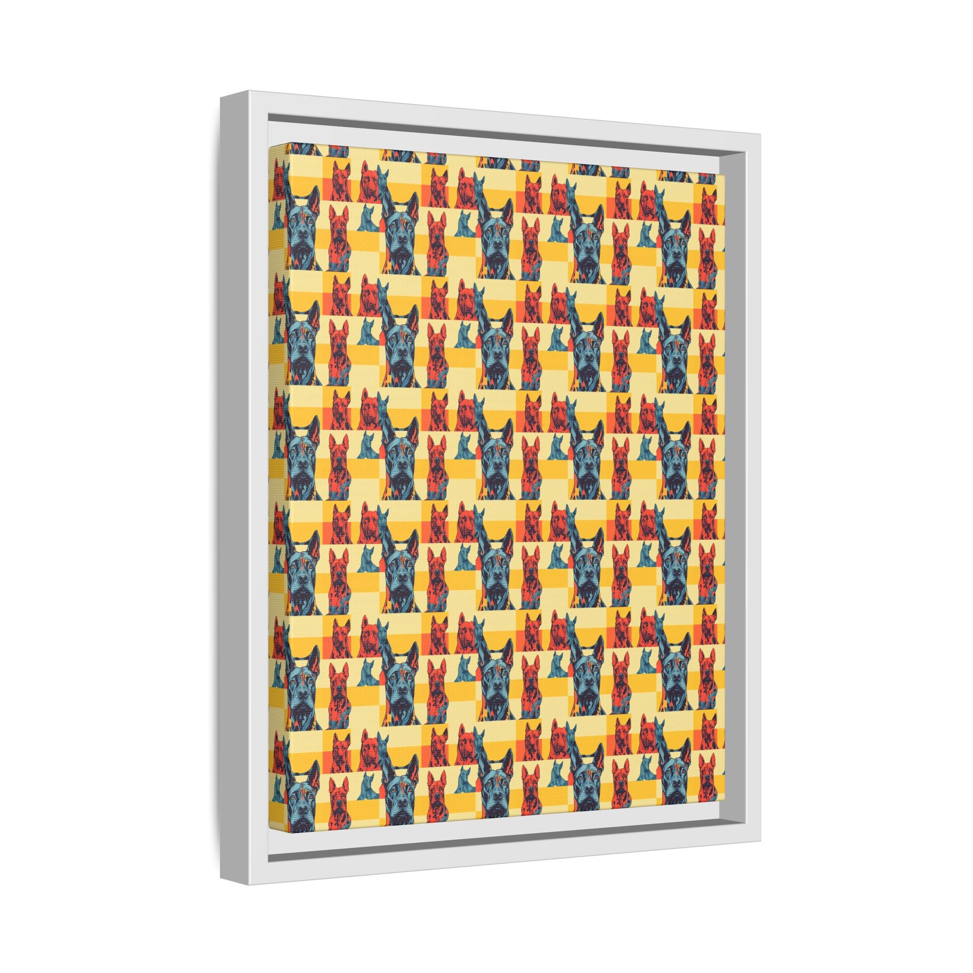 Dane-tastic Marvelous Mutt Mode Matte Canvas, Framed