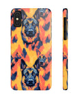 Impressionistic German Shepherds Slim Phone Cases