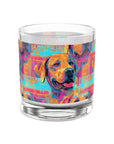 Rustic Charm Labrador Chic Rocks Glass