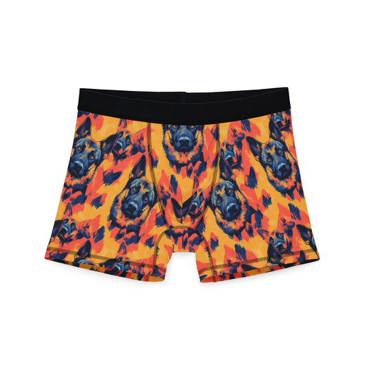 Impressionistic German Shepherds Men's Boxers