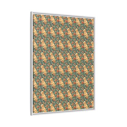 Blooming Goldie Glam Matte Canvas, Framed