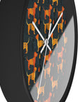 Dapper Dachshund Noir Glow Wall Clock