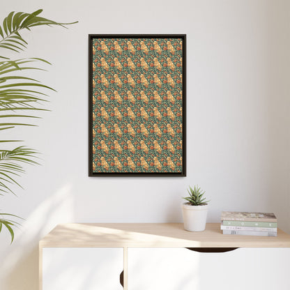 Blooming Goldie Glam Matte Canvas, Framed