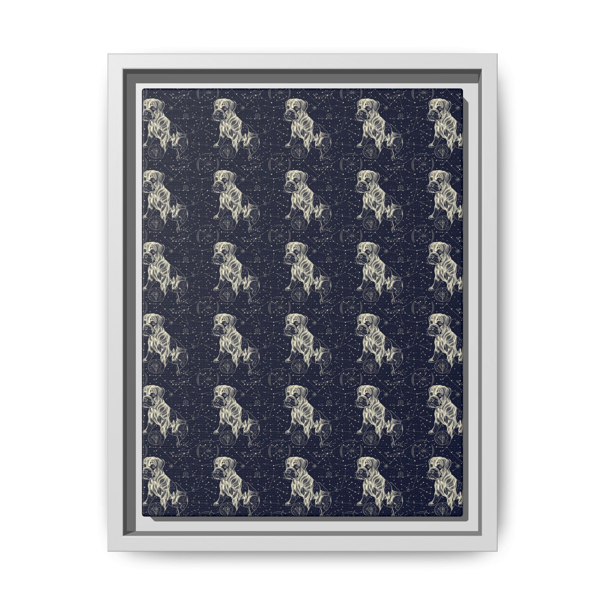 Celestial Boxer Bliss Matte Canvas, Framed