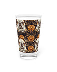 Bloomingly Bulldogistic Bouquet Pint Glass