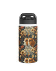 Beagle Blossoms Stainless Steel Water Bottle