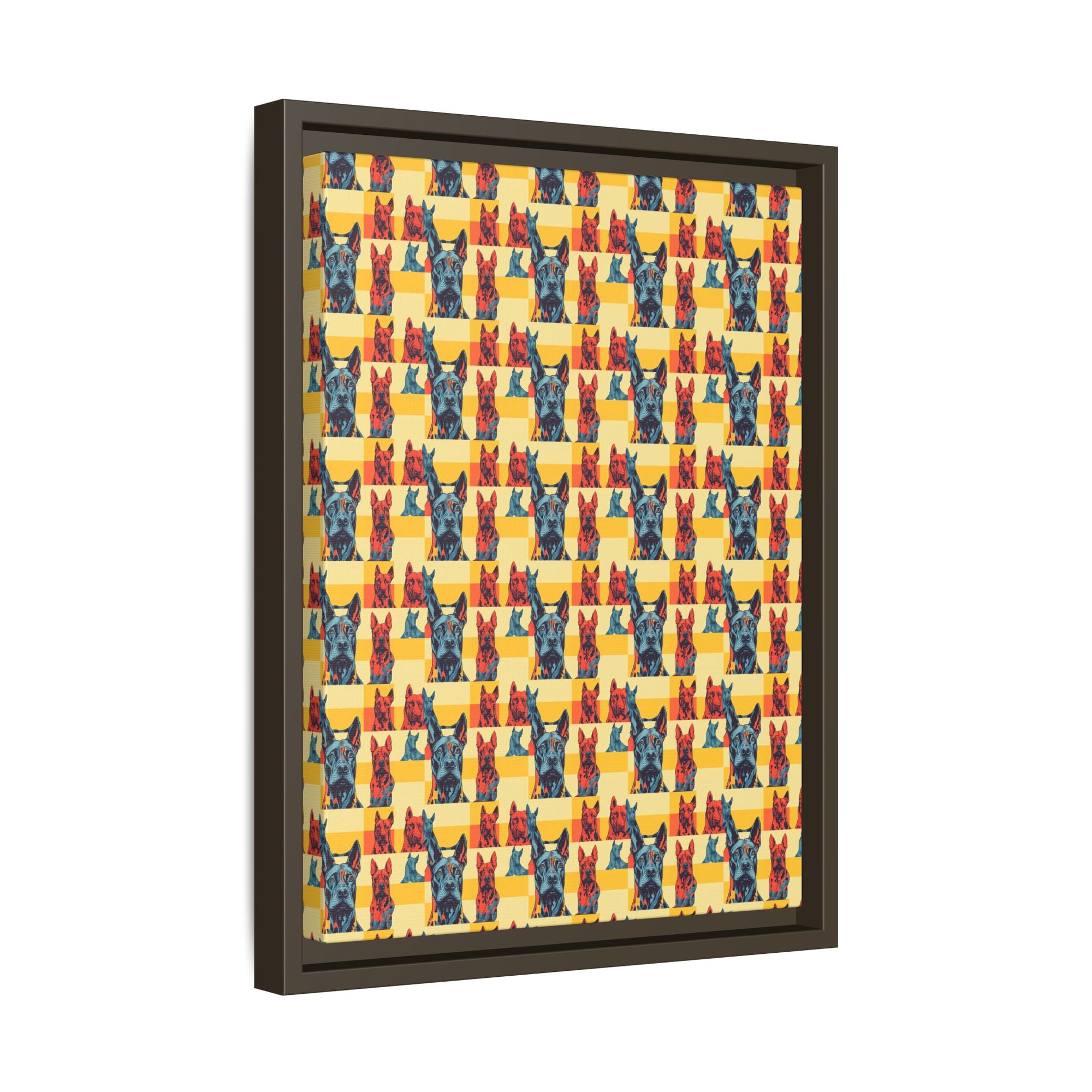 Dane-tastic Marvelous Mutt Mode Matte Canvas, Framed