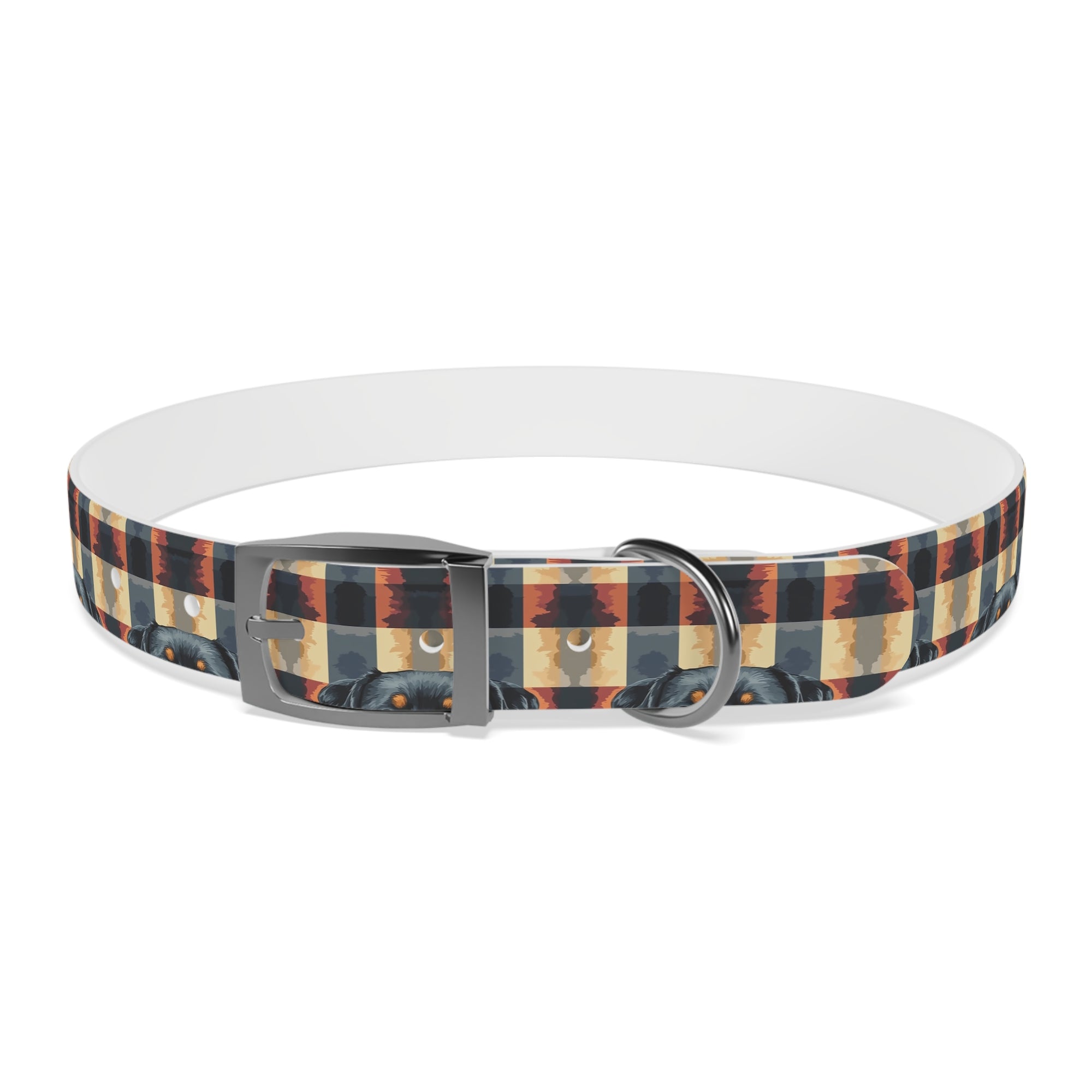 Pawsome Rottweiler Royalty Plaid Dog Collar