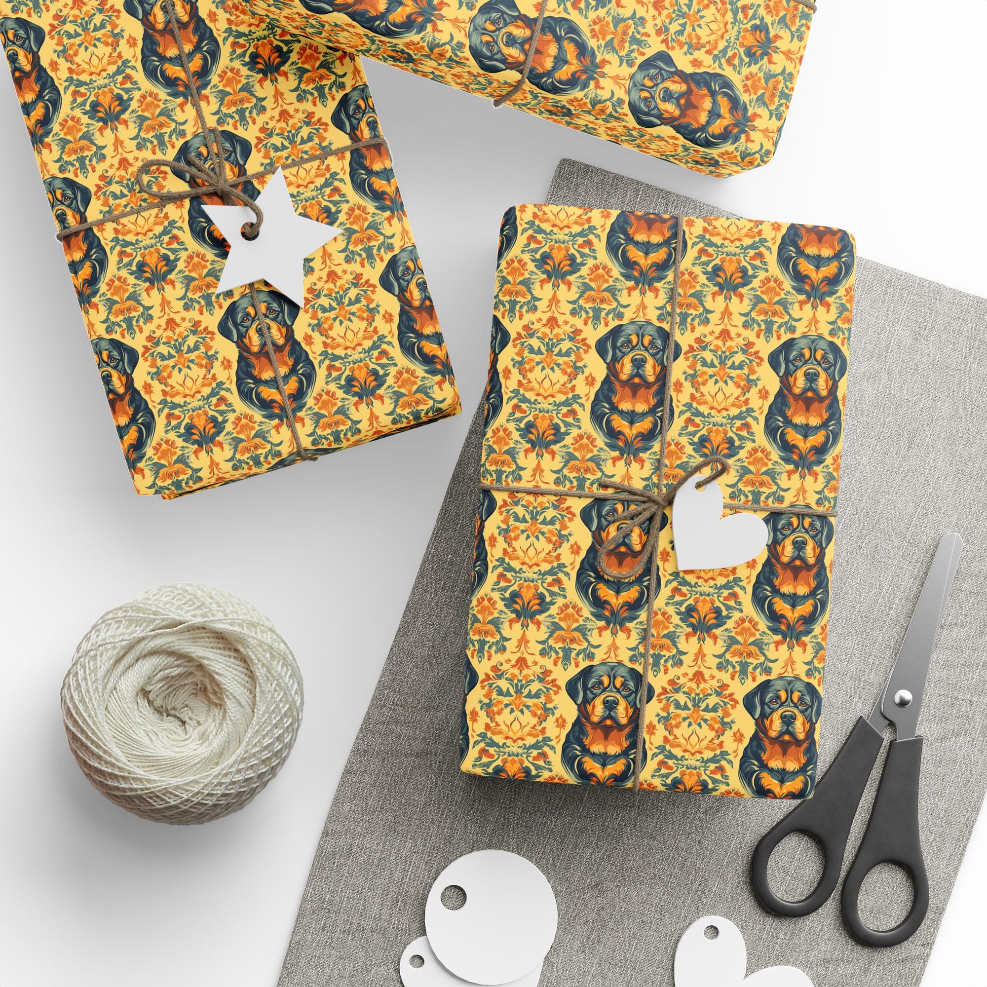 Royal Rottie Regalia Wrapping Paper