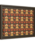 Golden Pawsatronic Tapestry Matte Canvas, Framed