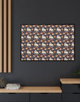 Bulldog Blossom Bonanza Matte Canvas, Framed