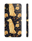 Golden Paws Floral Frenchie Slim Phone Cases