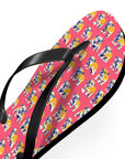 Bubblegum Glamour Bulldog Bouquet Flip Flops