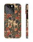 Blooming Pug Paradise Slim Phone Cases