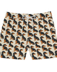 Whimsical Dachsund Dreamcatcher Men's Mid-Length Swim Shorts