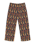 Floral Pawsome Dachsund Delight Men's Pajama Pants