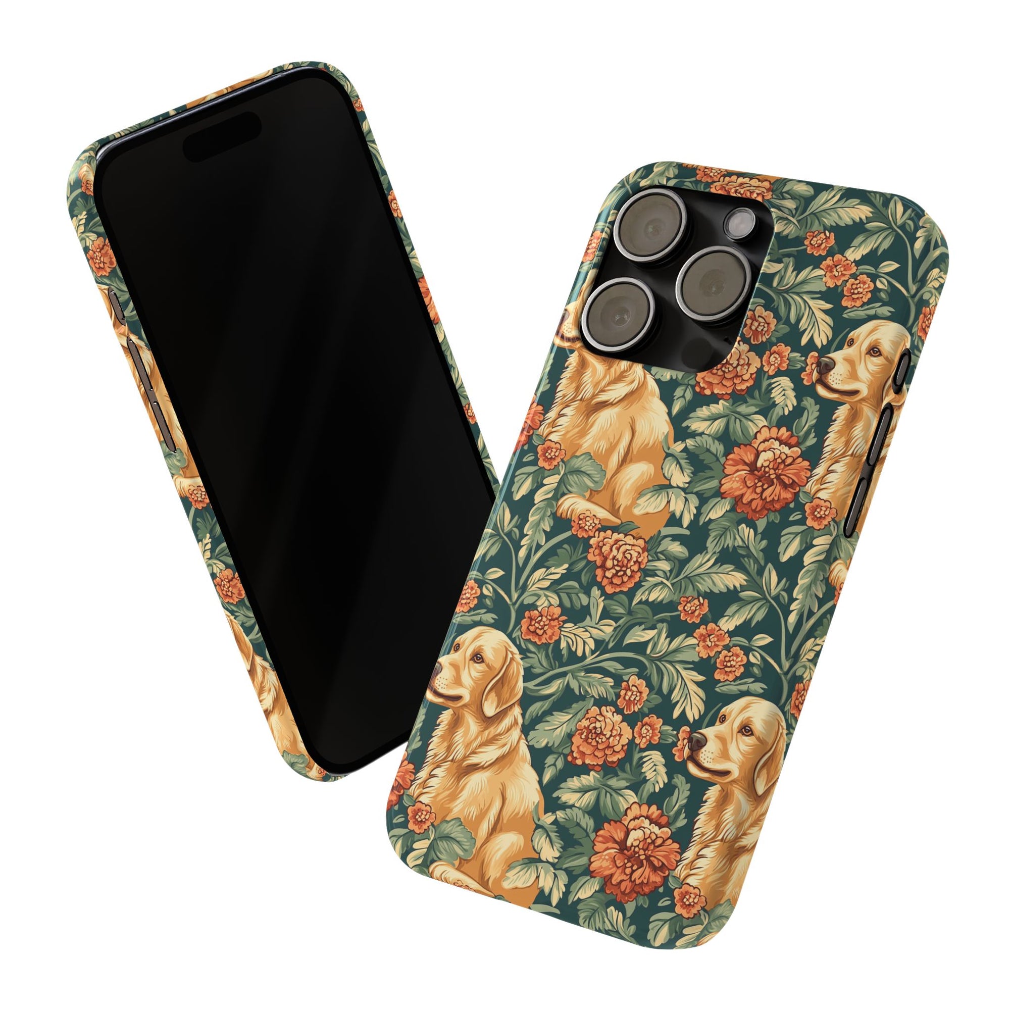 Blooming Goldie Glam Slim Phone Cases