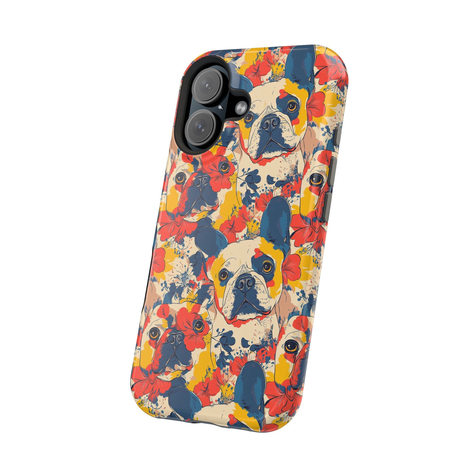 Bloom Pup Frenchietastic Splatter Magnetic Tough Cases