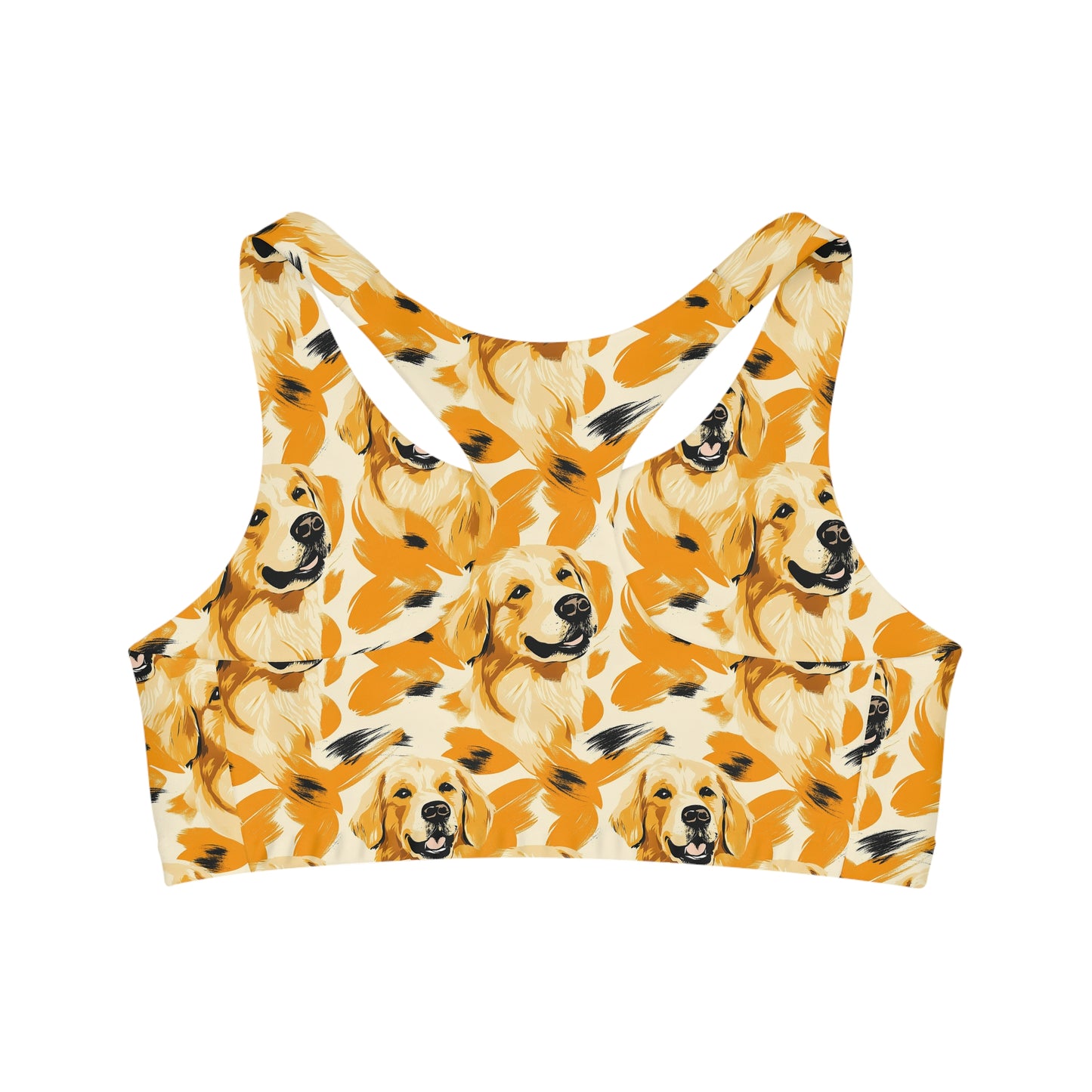 Golden Glitz 'n Glamour Woofwear Seamless Sports Bra